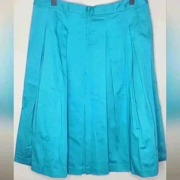 Talbots NWT New Womens Blue Teal Skirt Woth Lining Size 6 - Picture 5 of 9